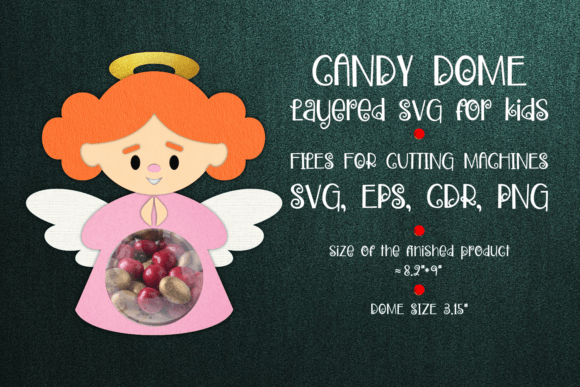 Angel Candy Dome Christmas Paper Craft