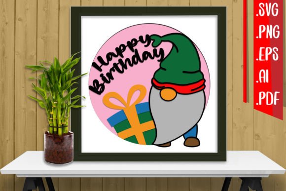 Birthday Layered Papercut 20 Svg Eps Ai