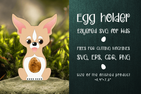 Chihuahua Dog Egg Holder Template SVG: A Creative and Practical Design for Small Surprises
