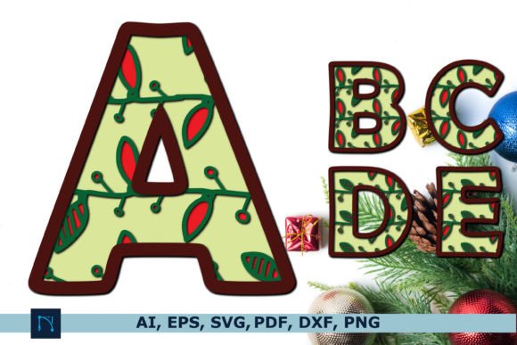 Christmas Alphabet for Decor SVG Bundle: A Creative Tool for Modern Crafters