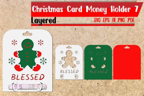 Christmas Card Money Holder Layered 7