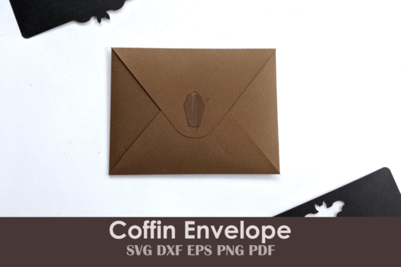 Coffin Envelope and Bat Note Cards: Spooky Fun for Every Occasion