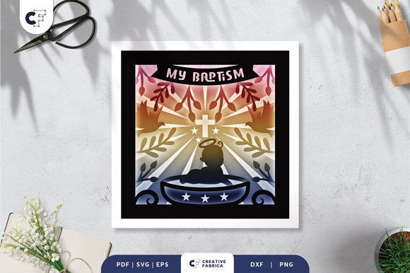 Decorative Baby Baptism Shadow Box: A Unique Way to Celebrate a Sacred Moment