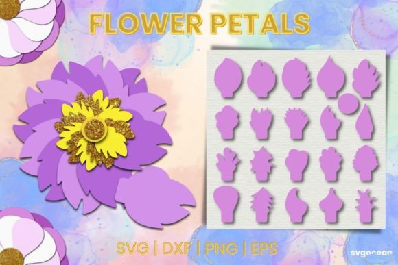 Flower Petal SVG Bundle: Creative Design Made Easy