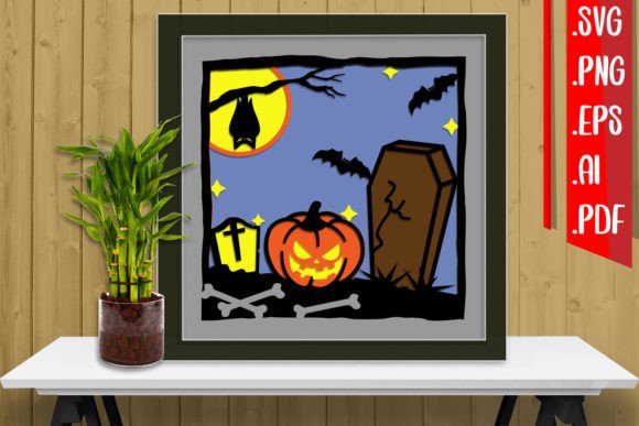 Halloween Layered Papercut 16 - Svg Eps