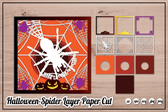 Halloween Spider Layer Paper Cut: A Creative and Practical Digital Download