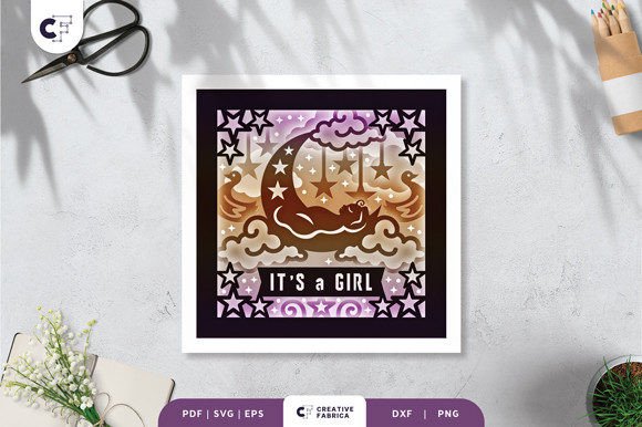 It’s a Girl Baby Shower Shadow Box SVG: A Creative and Versatile Crafting Solution