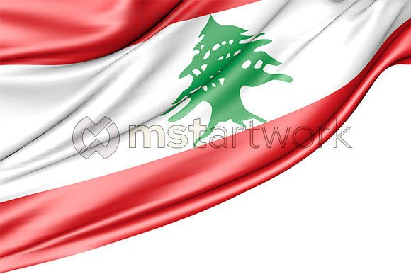 Lebanon Flag Isolated on White: A Strategic Design for Versatile Use