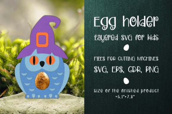 Owl in Witch Hat Halloween Egg Holder: A Creative and Practical Design for Your Crafting Needs