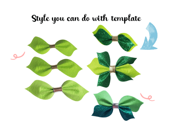 Pinch Hairbow Template SVG, PDF PA8