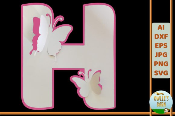 Popup Butterfly Monogram H: A Strategic Design for Creative and Business Applications