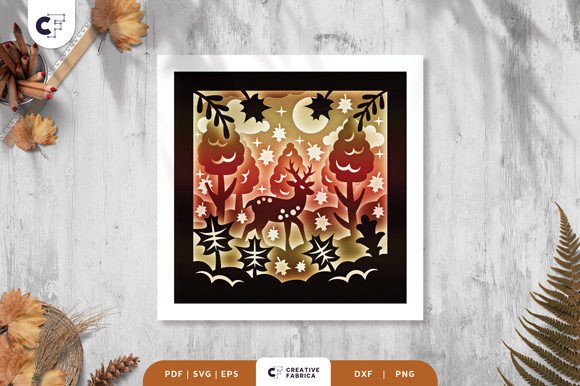 Reindeer in the Fall Forest Shadow Box: A Creative Craft for All Skill Levels
