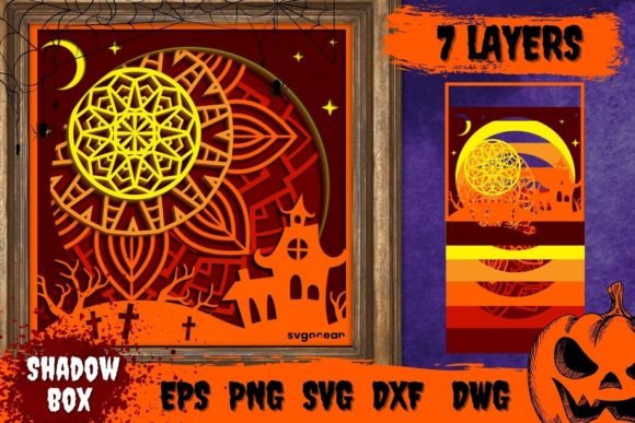 Scary House Shadow Box SVG: A Creative Tool for Halloween and More