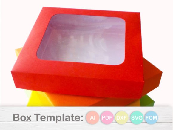 Square Box Template 16 X 16 X 2.5cm