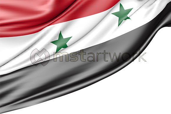 Syria Flag Isolated on White Background: A Versatile Design for Creative and Professional Use