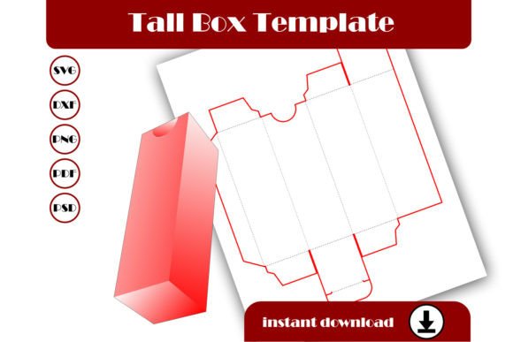 Tall Box Template, Gift Box, Wine Box: A Versatile Tool for Creative and Practical Uses