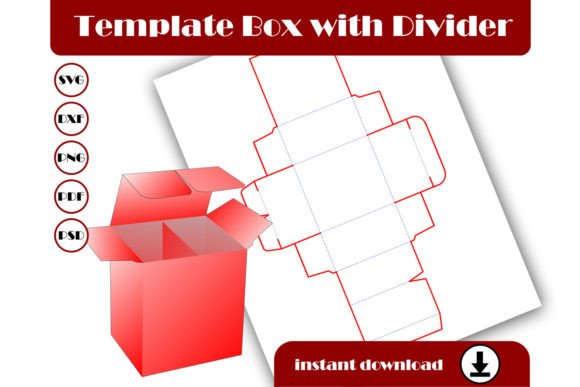 Template Box with Divider, Gift Box: A Versatile Tool for Custom Projects