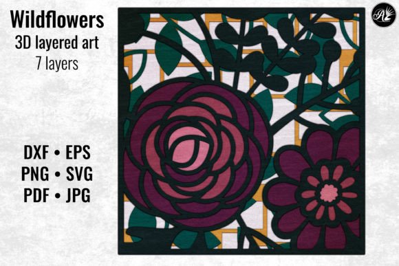 Wildflowers in the Garden: A Versatile Design for Creative Projects