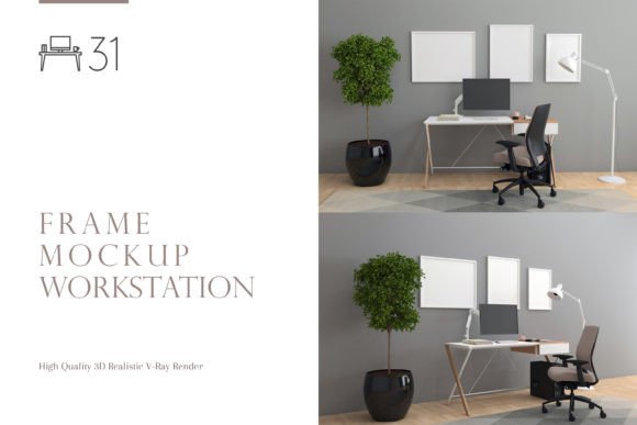 Workstation Frames Screen Mockup: A Versatile Tool for Designers and Professionals